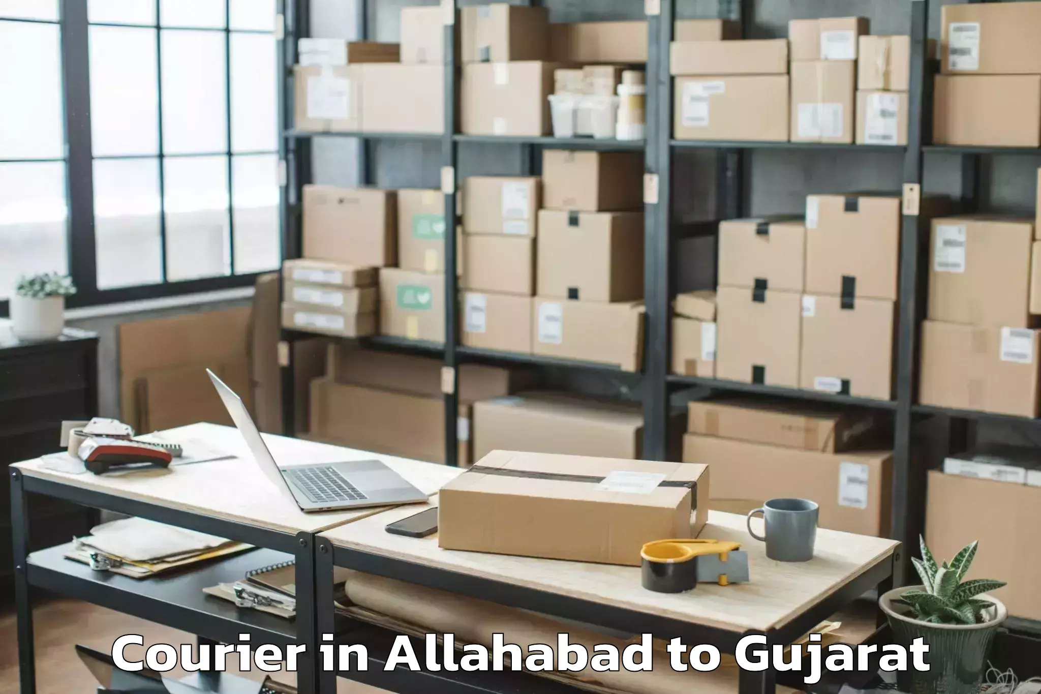 Affordable Allahabad to Dediapada Courier